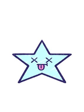 Ölü Yıldız Tebeşiri Çiziminin hareketli animasyonu