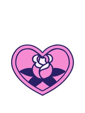 Dövmenin animasyonunu geleneksel kalp ve çiçek stilinde genişletiyor.