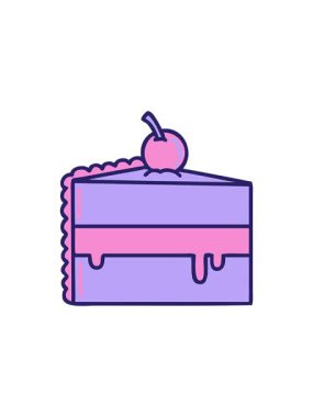 Çikolatalı kekin ikonik dövmesinin radyoaktif parlak animasyonu