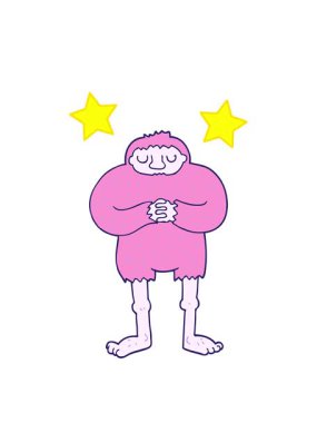 dönen yıldızlar kocaayak karakterinin animasyonu