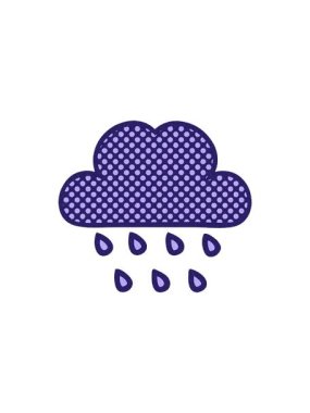 Fırtına yağmuru bulutu çizgi filminin çizgi filminin hareketli animasyonu