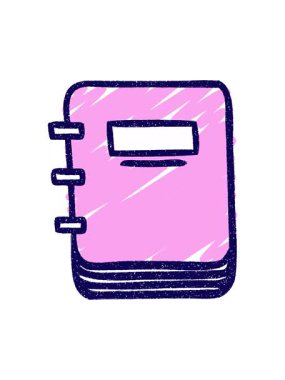 Not Defteri Tebeşir Çiziminin neon ışık efekti canlandırması