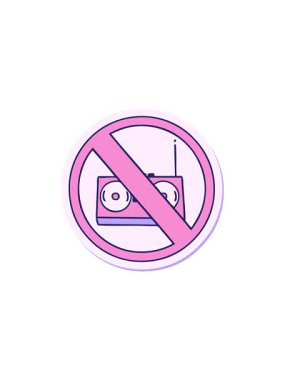 Radyonun izin vermediği sevimli bir karikatürün yıldız patlaması animasyonu.