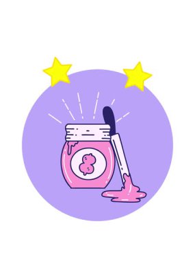 dönen yıldızlar dövme stili fıstık ezmesi animasyonu