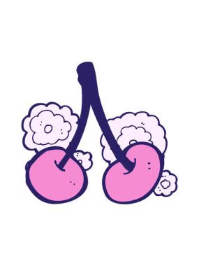 Çizgi film kirazlarının hareketli animasyonu