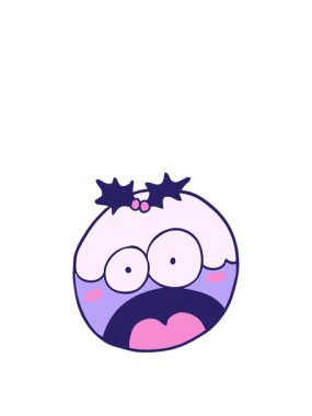 Şok olmuş suratlı çizgi film pudinginin animasyonunu uzatıyorum.