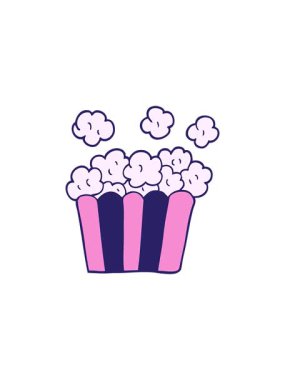 Çizgi film patlamış mısırının canlandırma etkisi.