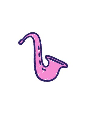 Saksafon Tebeşir Çiziminin bölünme etkisi canlandırması