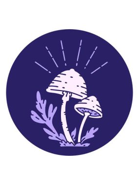 Dövme stili mantarların karalamalarını salla ve durdur