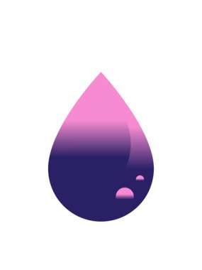 Yanıp sönen radyal çizgiler kan damlası grafik vektör resimleme simgesinin canlandırması