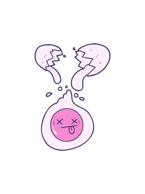 Kırık yumurtanın hareketli animasyonu