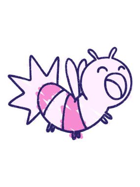 Firefly Tebeşir Çiziminin parlak ışık efekti canlandırması