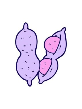 Yer fıstığının neon ışık efekti