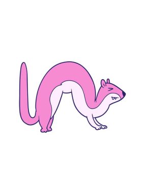 Bir gelincik çizgi filminin dikkat çekici animasyonu