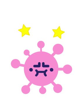 dönen yıldızlar huysuz virüsün animasyonu