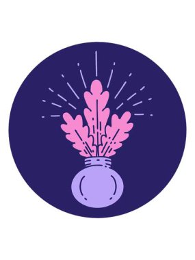 Dövme evi bitkisinin hareketli animasyonu