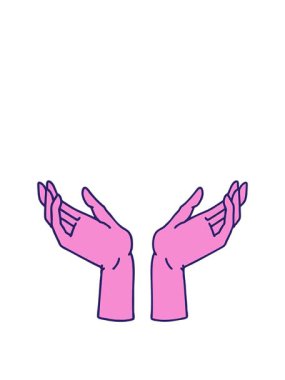 Açık ellerin ikonik dövme tarzının animasyonu açılıyor