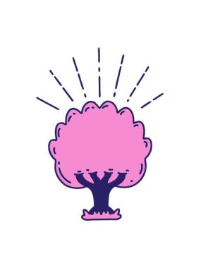 Geleneksel dövme ağacı hareketli animasyonu