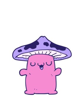 Çizgi film mantarı yaratığının animasyonunu genişletiyor.