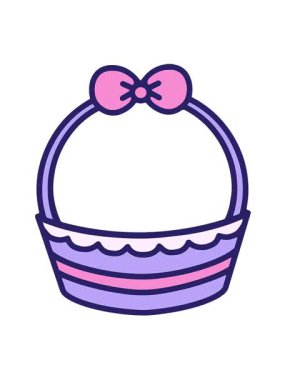 Paskalya sepetinin canlı hareketli animasyonunu parlak renklerle oynat