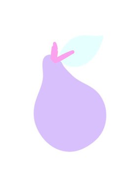 İyi görünümlü armudun neon ışık efekti animasyonu