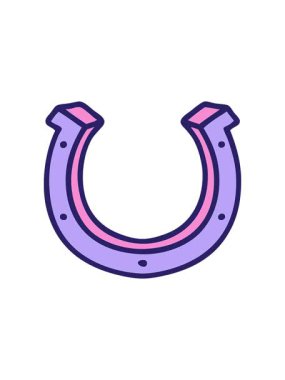 Yıldız patlaması etkisi simgesel dövme şeklindeki at nalı görüntüsü