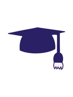 Mezuniyet şapkası çizgi filminin ışık efekti animasyonu