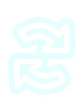 Geri dönüşüm ok simgesinin neon ışık efekti canlandırması