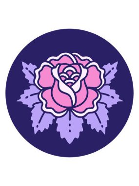 Gül tasarımının parlak ışık efekti