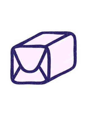 Paketlenmiş Parsel Tebeşir Çiziminin hareketli animasyonu