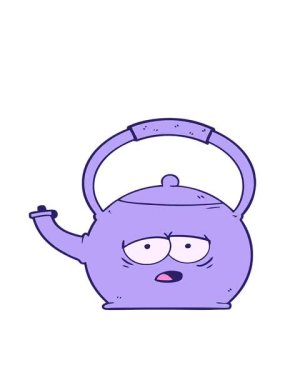 Çaydanlığın hareketli animasyonu