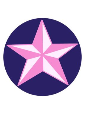 Bir yıldızın ikonik neon dövmeli görüntüsünün hareketli animasyonunu oynat