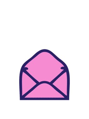 Çizgi roman tarzı bir zarfın yükseliş ve yüzme animasyonu