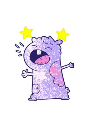 dönen yıldızlar gerbil çiziminin animasyonu