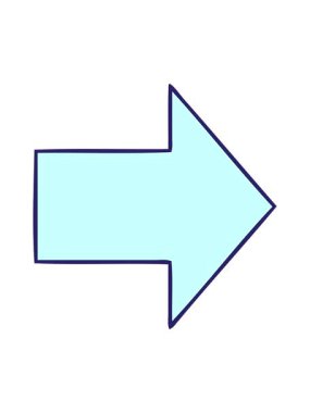 İşaretli bir okun çizgi filminin ışık efekti