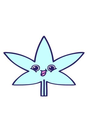 sonbahar yaprağının sevimli çizgi filminin hareketli animasyonu