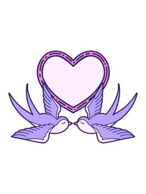 Kırlangıçların çizgi filminin animasyonunu salla ve durdur.