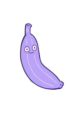 Komik çizgi film muzunun basınçlı animasyonu