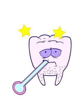 dönen yıldızlar sağlıksız dişlerin çizgi film animasyonu