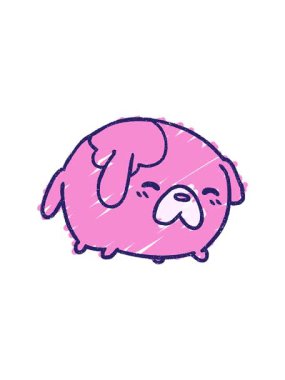 Dikkat çeken animasyon Küçük Köpek Tebeşiri Çiziyor