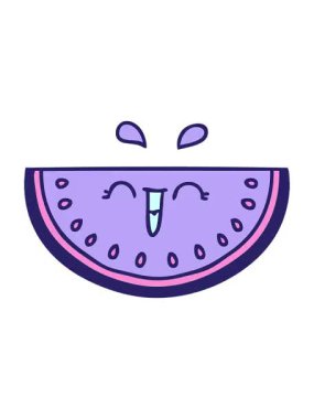 eğlenceli karpuz çizgi filminin animasyonunu renklendir