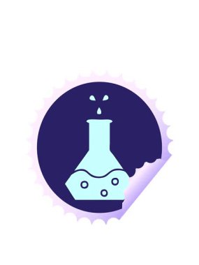 Bir bilim deneyinin dairesel kabuk soyma etiketi karikatürünün animasyonunu genişletiyor.