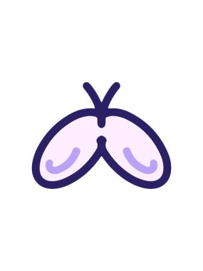 Basit, cesur bir kelebeğin hareketli animasyonu.