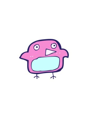 Çizgi film bluebird 'ün satış animasyonu