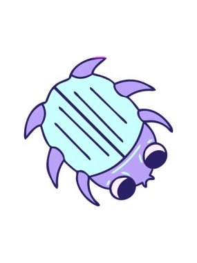 El yapımı çizgi film böceğinin animasyonunu aç.