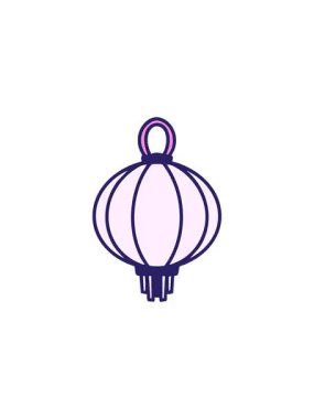 Bir kağıt fenerin gösterişli satış animasyonu Geleneksel Japon gemisi