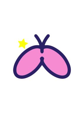 Parıldayan yıldızlar basit bir kelebek tasarımının animasyonunu etkiler.