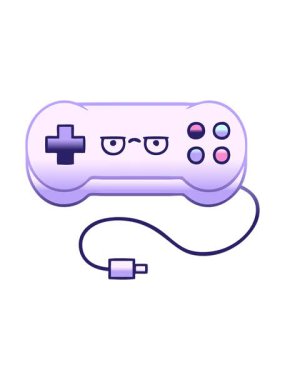 bir oyun denetleyicisinin gölgelendirilmiş gradyan canlandırmasının hareketli canlandırması