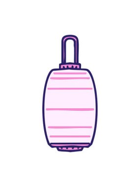 Geleneksel Japon kağıt fenerinin sallanan hareketli animasyonu