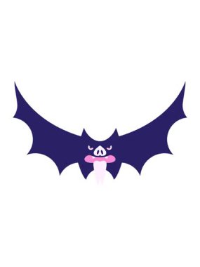 Ürkütücü bir Cadılar Bayramı yarasasının canlandırmasını renklendir